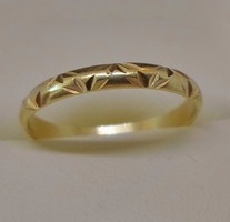 Különleges antik 14kt arany kisujj gyűrű