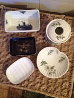 Porcelán szappantartó/egyéb tartó gyűjtemény (egyben és külön is)