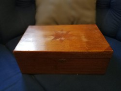 Antik fa doboz,díszdoboz,ékszeres doboz,láda 