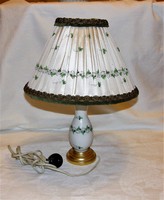 Régi Herendi  petrezselyem mintás lámpa eredeti hibátlan ernyőjével