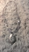 Silver chain necklace with amethyst (silpada)