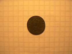 Horogkeresztes érme 1 Pfennig 1941 "J"! Ritka !!