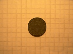 Horogkeresztes érme 5 Pfennig 1940 "B" !