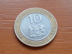 KENYA 10 SHILLINGS 1994 ARAP MOI  BIMETÁL S+V