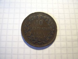 10  Centesimi 1866 !!
