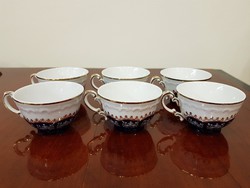 Zsolnay pompadour II-es 6db  kávés csésze