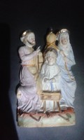 Szent család bisquit szobor
