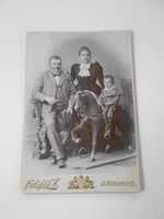 Budapest 1900 körül.Haberfeld K műterméből.Keménytáblás fotó ritkaság.