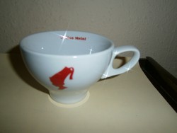 Julius Meinl  vastag kávéházi  porcelán teás csésze / Wien 1862
