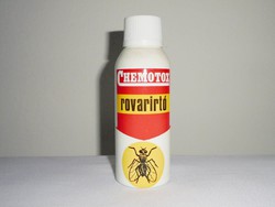 Retro CHEMOTOX rovarirtó spray flakon - KHV Kozmetikai és Háztartásvegyipari Vállalat - 1970-es évek
