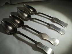 Antique Silver Diaper Spoon 4 pieces