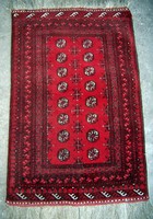 Turkmen Hand-knotted wool Bokhara rug!