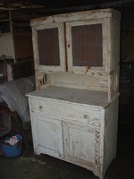 Old antique retro cupboard cabinet folk peasant sideboard cabinet