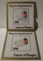 1998-as Dísztokos forgalmi sor PP - Az 1848-49. évi  Szabadságharc 150. évfordulója emlékpénzérmével