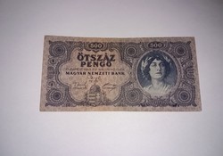 500 Pengő 1945-ös , széptartású  bankjegy !