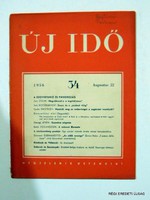 1956 augusztus 22  /  ÚJ IDŐ  /  RÉGI EREDETI MAGYAR ÚJSÁG Szs.:  2187