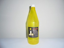 Retro OLYMPOS natur citromlé üdítő - papír címke, műanyag palack - 1982-es - 1 literes