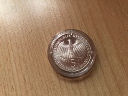 1973 ezüst 5 márka 11,2 gramm 0,625,kapszulában