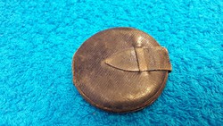 1,-Ft Páratlan ritka ezüst egyházi amulett az 1800-as évekből eredeti kis bőr tarisznyájában!