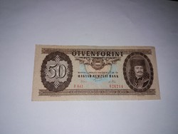 50 Forint 1975-ös, szép tartású ropogós  bankjegy  !