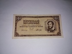 Egymillió Milpengő  1946-os ,   szép bankjegy !