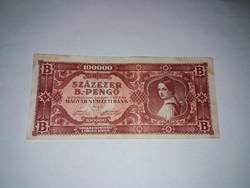 Százezer B.-Pengős  bankjegy 1946-os !! 