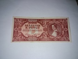 Százezer B.-Pengő 1946-os szép bankjegy !! 