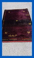 Kézi csomózású gabbeh Iráni   szőnyeg. Méret::148x104cm