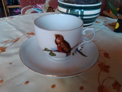 Régi Német Fürstenberg porcelán kávés csésze kistányéral