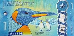 Antarktisz 1 Dollár 2015 UNC POLYMER