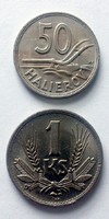 Szlovákia 50 halier- 1 korona 1941 - 45