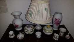 11 darabbòl állò hibátlan Herendi porcelán gyűjtemény!!Viktoria,Rothschild,Apponyi.