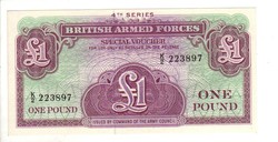 1 font, pound Anglia Katonai UNC