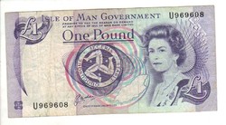 1 font, pound 1983 Man sziget Signo Cashen