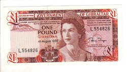 1 font, pound 1988 Gibraltár UNC