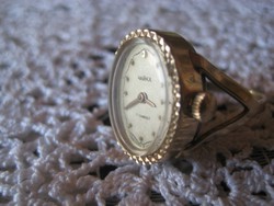 Csajka gyűrű óra  aranyozott és mechanikus 