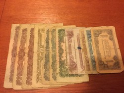 12 darab vöröshadsereg bankjegy egyben eladó