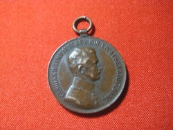Knight's Medal, iv. Károly bronze, engraver, heinrich konsch, 30 mm, nice condition