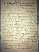 1851 Mi Székes fehérvári császári királyi........./ telekbevallási nyilatkozat/