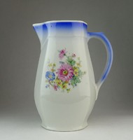 0Q083 Régi virágos porcelán vizeskancsó 22 cm