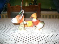 Bodrogkeresztúri kerámia madár figura - két darab