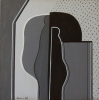 Deim Pál - Kontraszt 30 x 30 cm akril, vászon