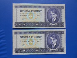Sorszámkövető aUNC 500 forint 1990