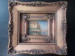 Velencei-lagúna - Miniatűr festmény