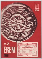 Az Érem 1972/1 - numizmatikai folyóirat