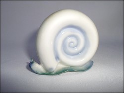 Ritka, hibátlan Aquincum aqua porcelán csiga