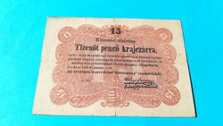 15 Pengő Krajcárra 1849 