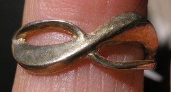 925 ezüst gyűrű, 16,5/51,8 mm, kő nélkül, végtelenjel fejjel