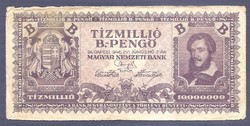 Tízmillió B.-pengő 1946. 