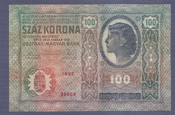 100 Korona 1912 Bélyegzés nélkül 